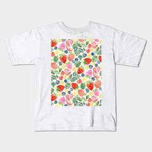 Summer Berries Pattern Kids T-Shirt